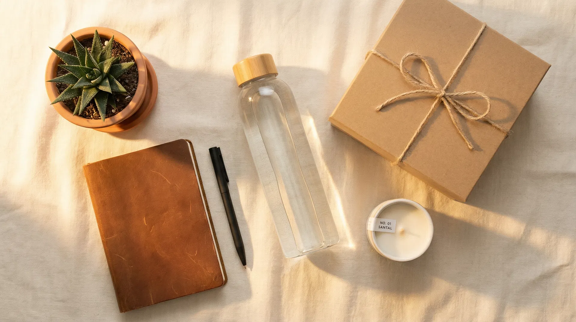 Cubicle Caviar premium desk gift kit on a warm neutral surface